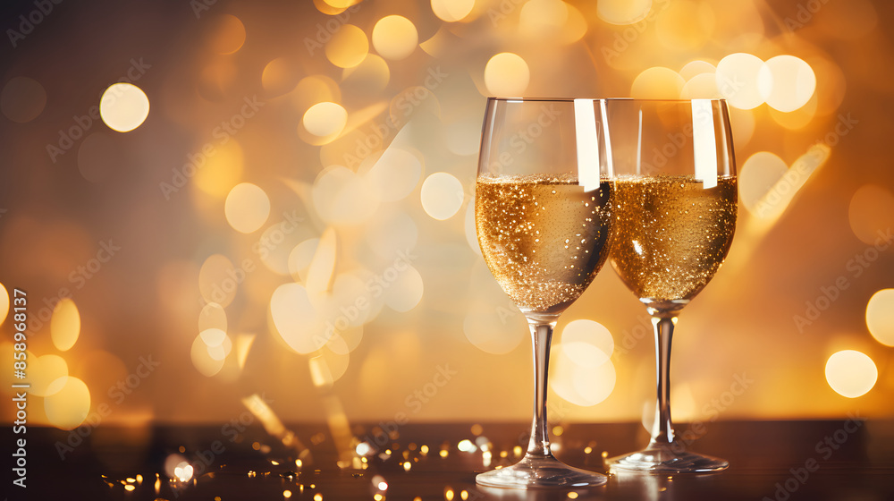 wine glass with sparkling background wine glass with sparkling background