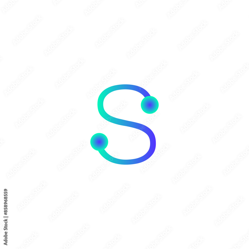 s alphabet tech logo gradient vector eps s alphabet tech logo gradient vector eps