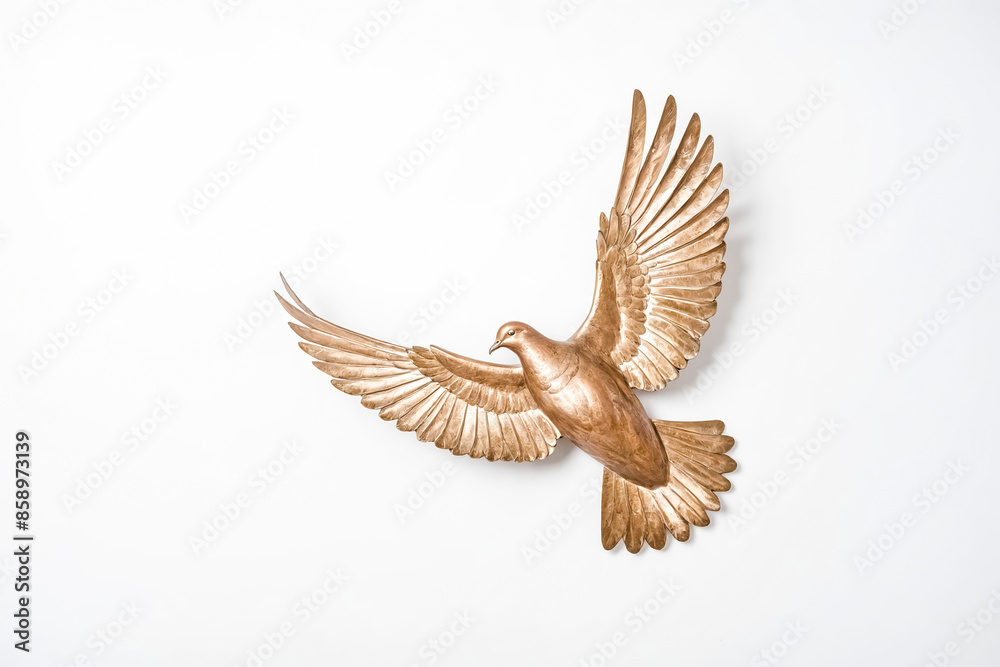 Obraz premium Golden Dove in Flight