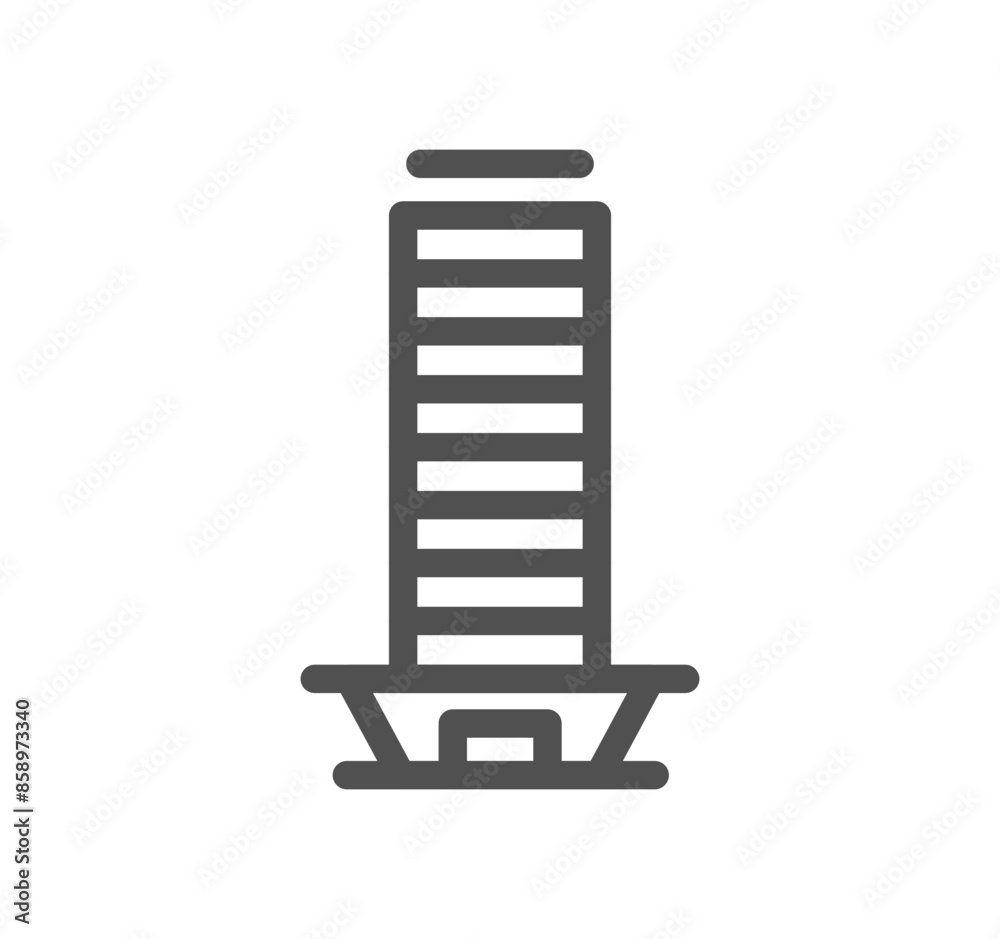 Buildings related icon outline and linear vector.
Buildings related icon outline and linear vector.