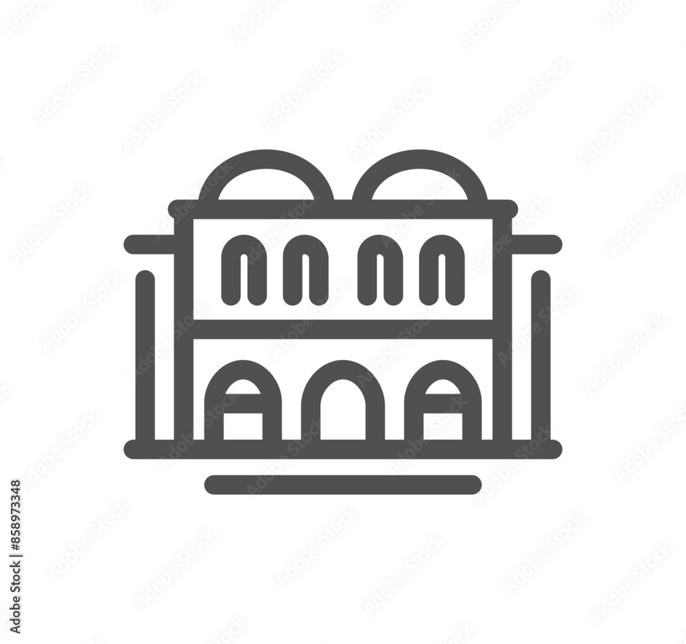 Buildings related icon outline and linear vector.
Buildings related icon outline and linear vector.