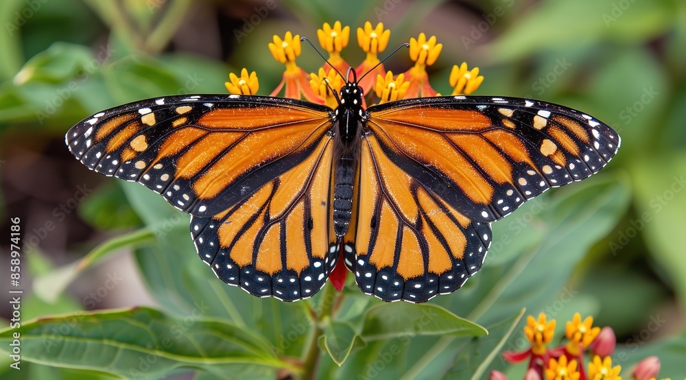 monarch butterfly on a flower monarch butterfly on a flower