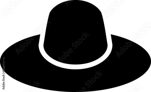 Wide-Brimmed Hat Icon
