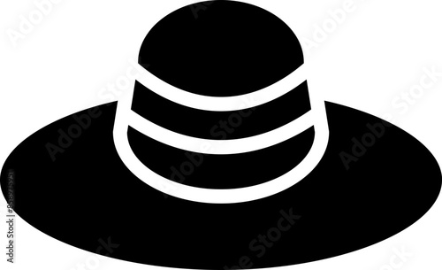 Wide-Brimmed Hat Icon