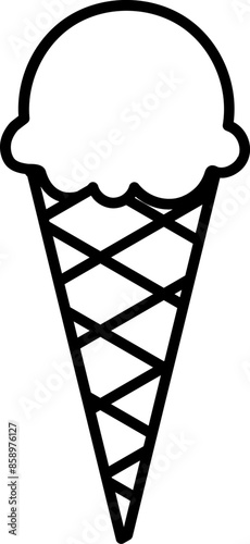 Scoop Ice Cream Cone Icon