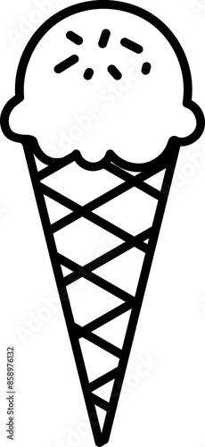 Scoop Ice Cream Cone Icon
