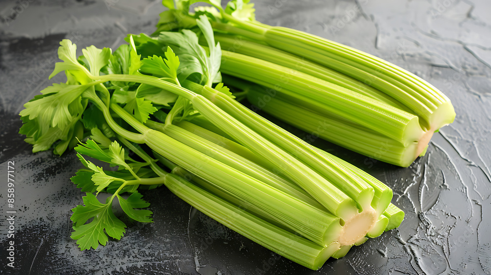 Fresh celery, healthy food photography Fresh celery, healthy food photography