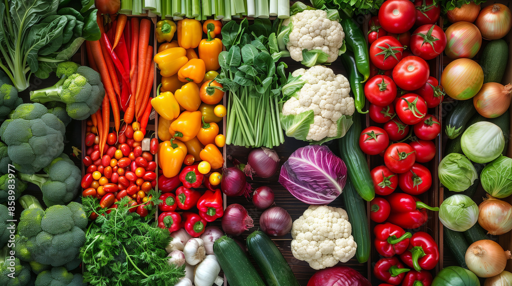 Top view mixed with various raw organic vegetables and fruits. Detox foods in cooking, healthy food ideas Top view mixed with various raw organic vegetables and fruits. Detox foods in cooking, healthy food ideas
