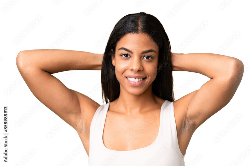Young woman over over isolated chroma key background . Portrait Young woman over over isolated chroma key background . Portrait