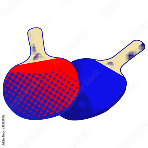 illustration of a table tennis racket