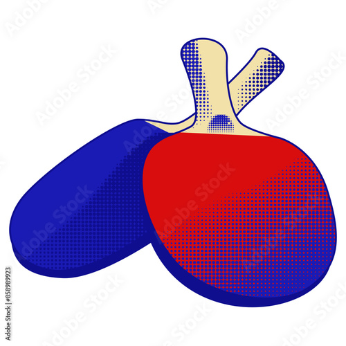 illustration of a table tennis racket