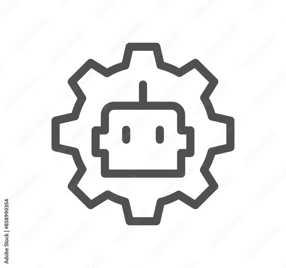 Artificial intelligence related icon outline and linear vector.
Artificial intelligence related icon outline and linear vector.