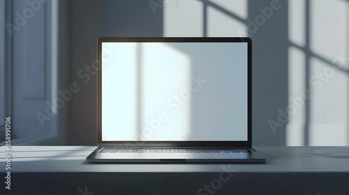 画面の白いラップトップパソコンです。Generative AI