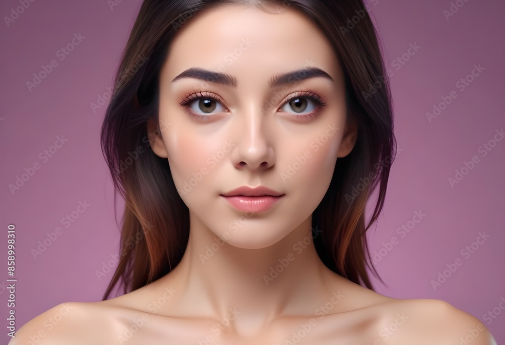 Positive woman on clean background Positive woman on clean background
