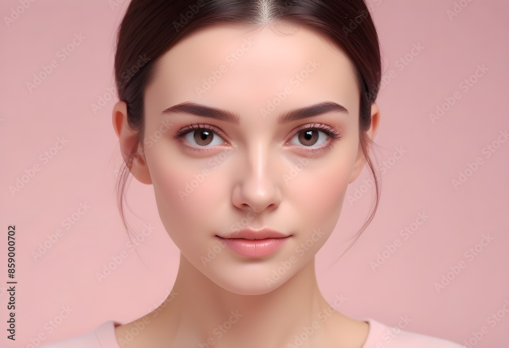 Positive woman on clean background Positive woman on clean background