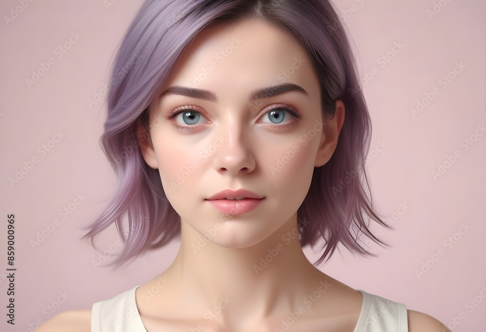 Positive woman on clean background Positive woman on clean background