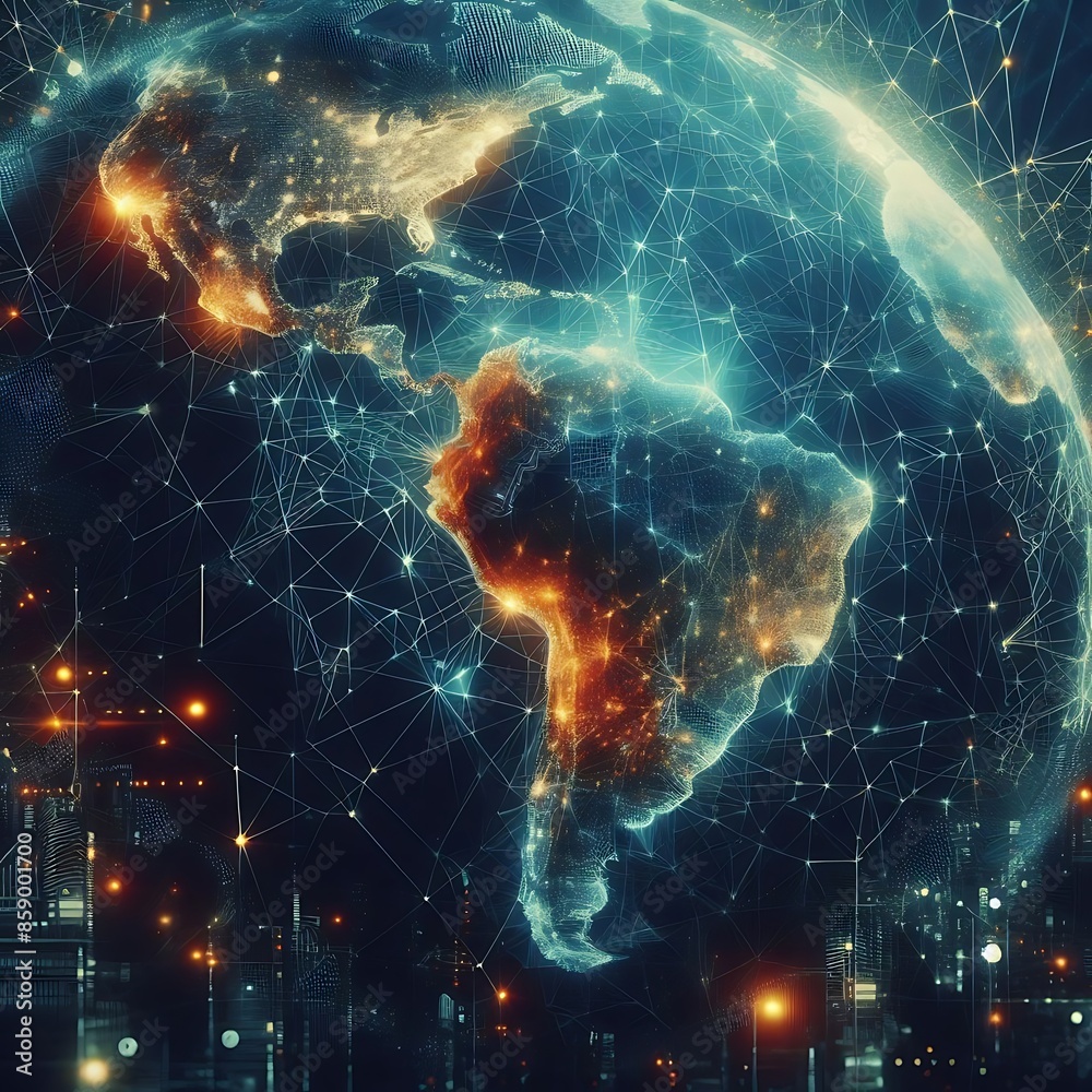 A digital image of a planet earth. A digital image of a planet earth.