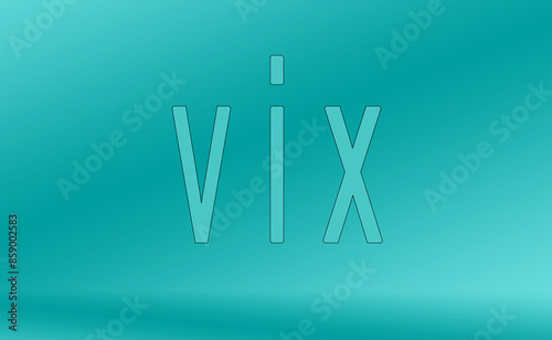 Illustration saying VIX that is the implied volatility index of the options Exchange CBOE, located in Chicago.