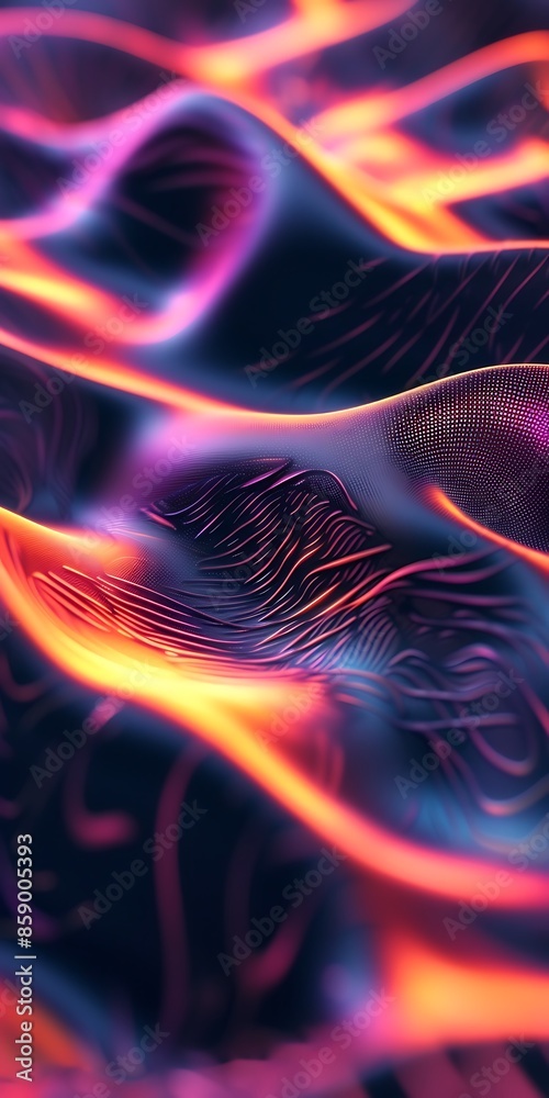 Futuristic Liquid Art Magnetic Field Futuristic Liquid Art Magnetic Field
