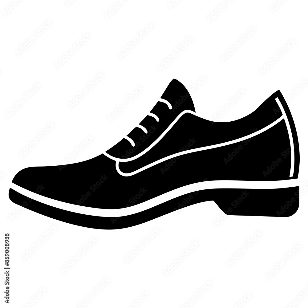 Shoes Icon silhouette vector illustration. Shoes Icon silhouette vector illustration.