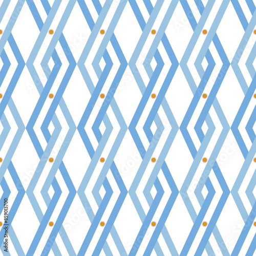 rhombus background. argentina flag pattern. vector illustration