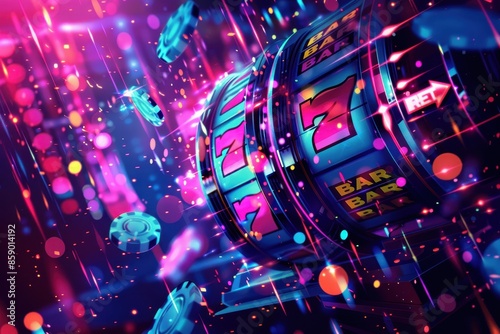 Neon Jackpot: Slot Machine with Seven