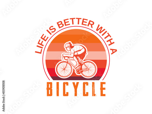 Mountain bike isolated on white background