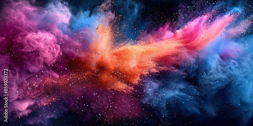 Abstract Colorful Explosion