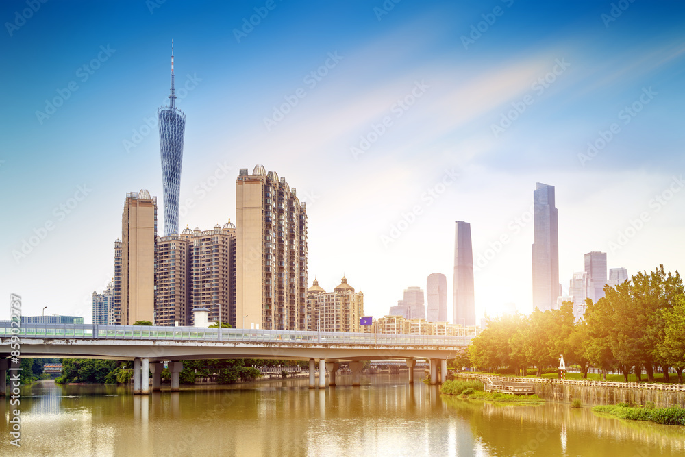 Obraz premium Zhujiang New Town skyline, Guangzhou, China