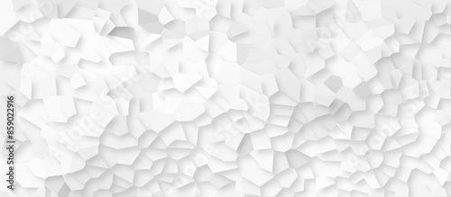 Abstract white and gray broken stained glass background design with line. geometric pattern with 3d shapes vector Illustration. white broken wall paper in decoration. 
