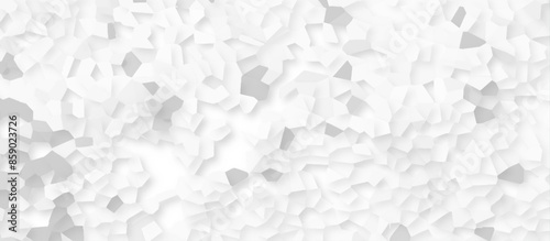 Abstract white and gray broken stained glass background design with line. geometric pattern with 3d shapes vector Illustration. white broken wall paper in decoration. 
