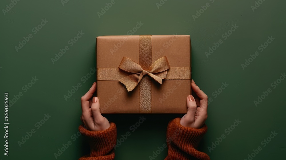 The brown gift box The brown gift box