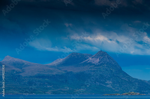 moutain on harris and lewis hebrides photo