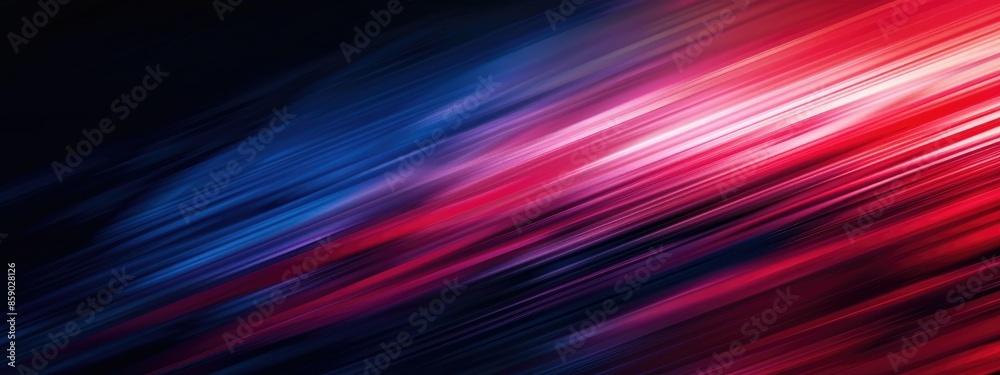 Blurred soft metallic red horizontal lines on a dark blue background. Blurred soft metallic red horizontal lines on a dark blue background.