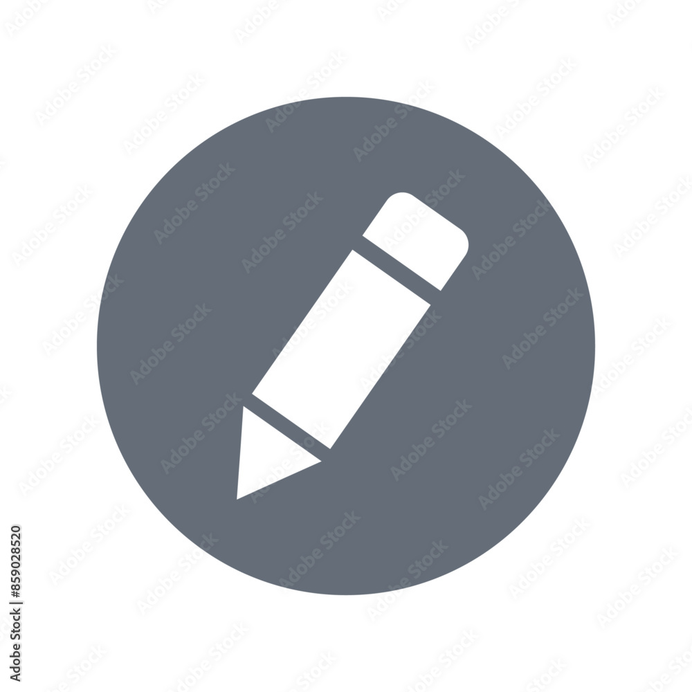 Edit text icon with pencil vector illustration. Write message, letter Edit text icon with pencil vector illustration. Write message, letter