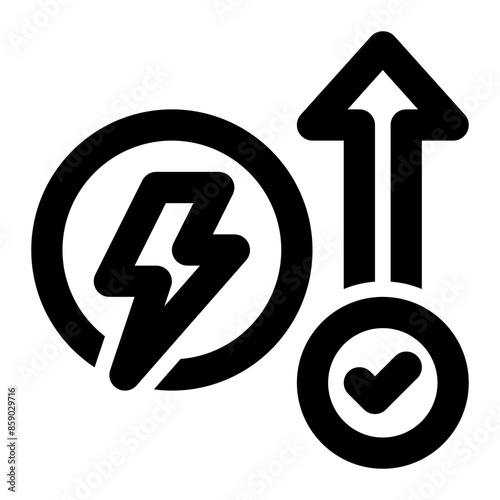 energy efficiency, power efficiency, energy use, energy, electric, power, efficient outline icon
