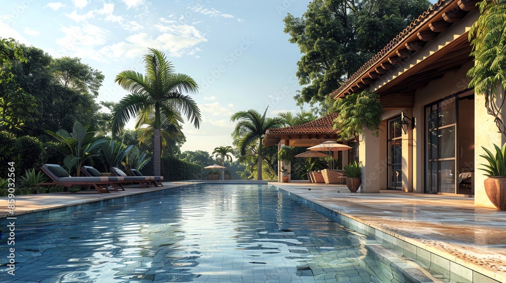 Obraz premium resort pool
