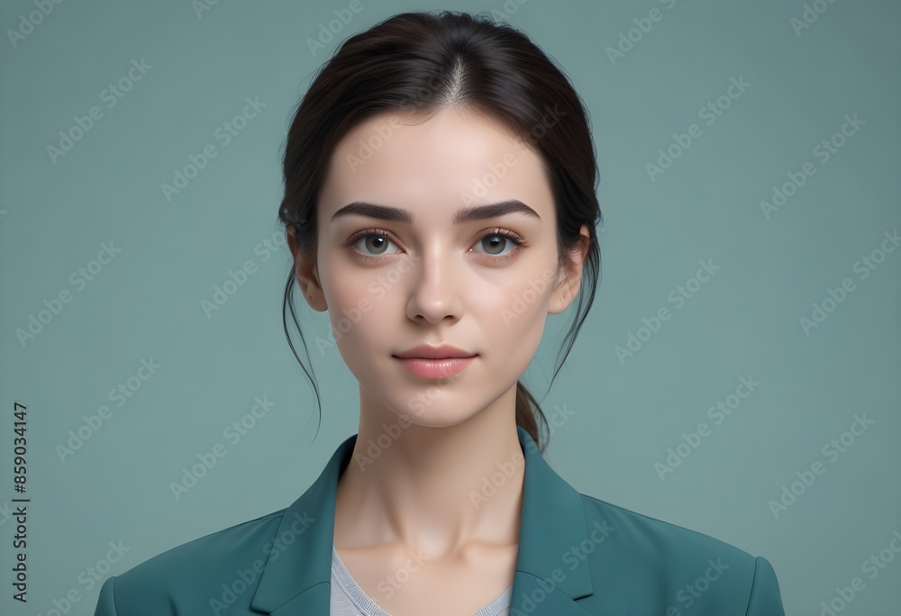Beautiful elegant woman front view photo Beautiful elegant woman front view photo