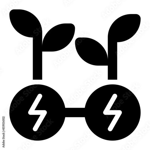 biomass, energy, electric, green energy, green power, green electric, sustainable energy, renewable energy solid glyph icon