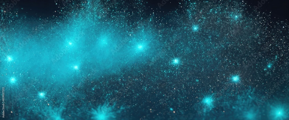 Fire embers particles over Cyan background. Fire sparks background. Abstract dark glitter fire particles lights Fire embers particles over Cyan background. Fire sparks background. Abstract dark glitter fire particles lights
