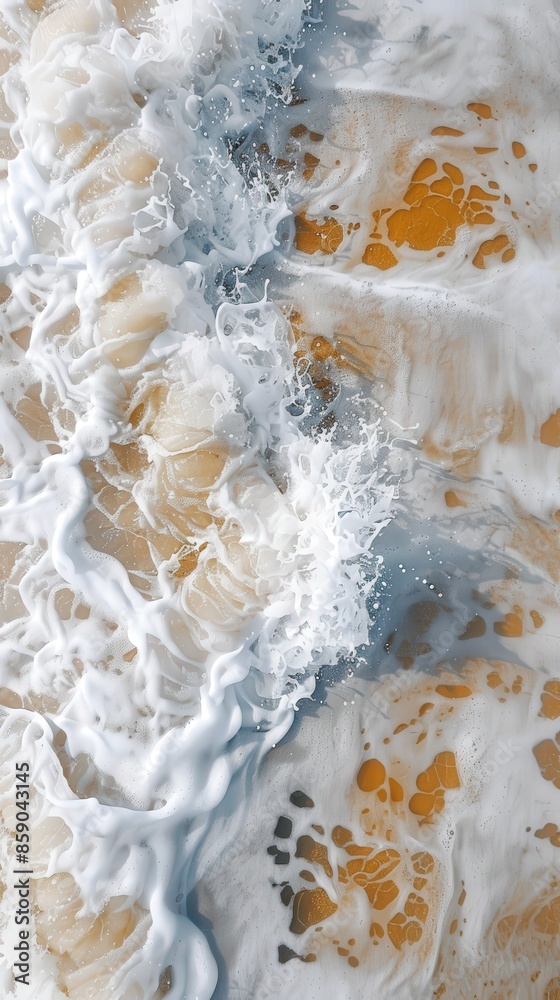 Aerial Beauty of Breaking Wave Patterns
