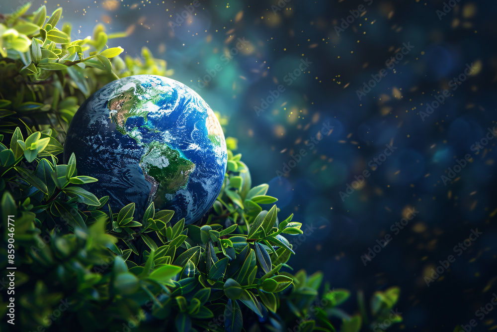 Poster background for Earth Day 2024 for social media and corporate social responsibility campaigns.