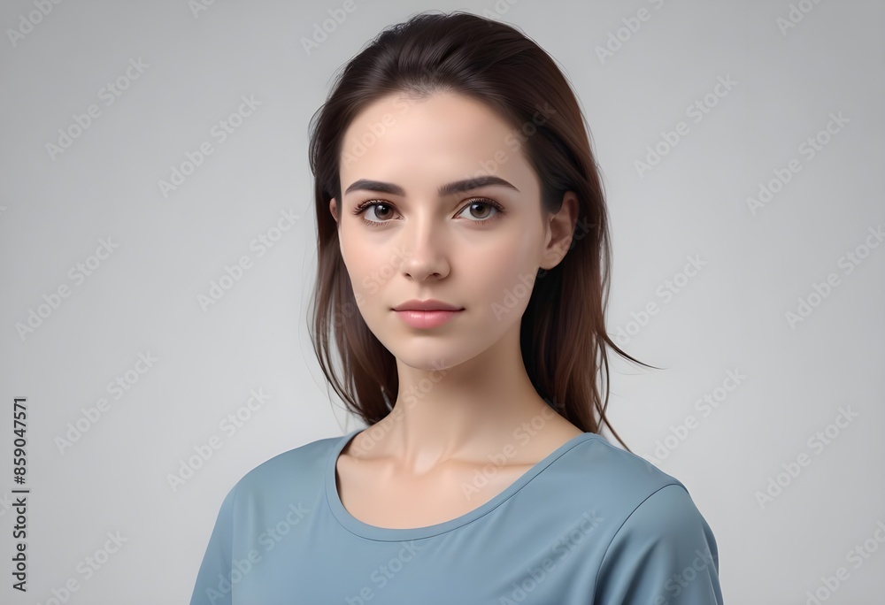 Beautiful elegant woman front view photo Beautiful elegant woman front view photo