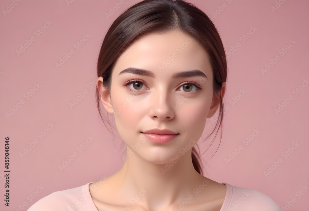 Beautiful elegant woman front view photo Beautiful elegant woman front view photo