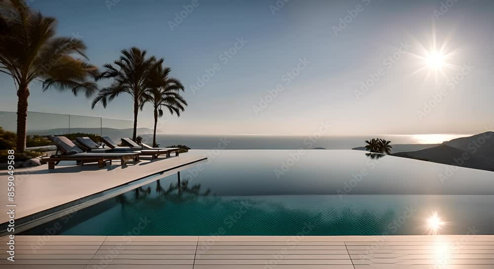 Infinity pool on the top of a skyscraper. Infinity pool on the top of a skyscraper.