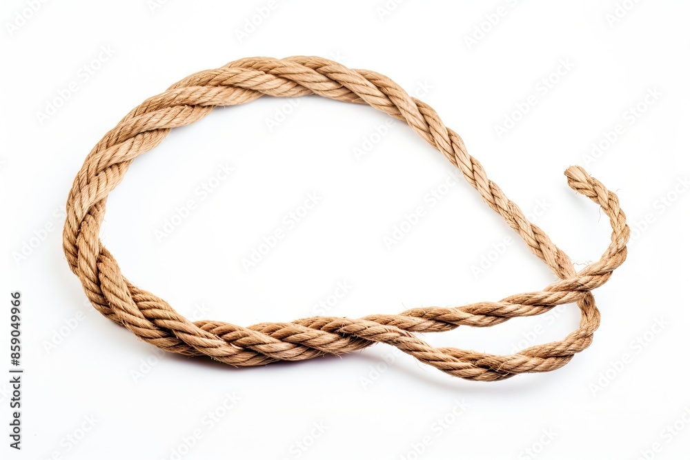 Lasso with waves on white background Lasso with waves on white background