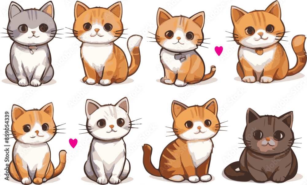Cute cat hand drow style Cute cat hand drow style