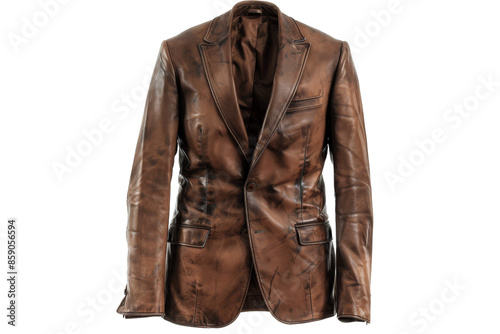 Sophisticated Leather Outfit Isolated On Transparent Background © Hashi