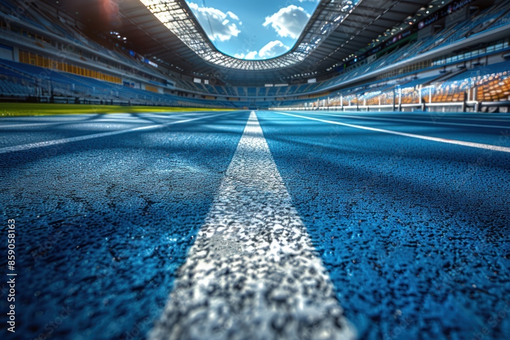 Naklejka premium Athletes Share How Setting Goals Shaped Their Successful Sports Careers Inspiring Local Sports Event Highlighting the Power of Goal Setting and