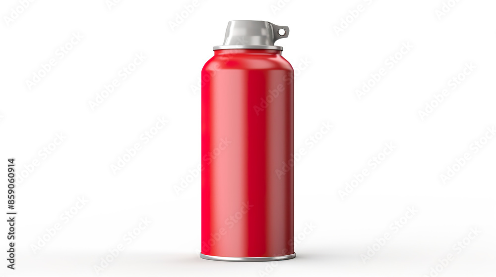 Isolated paint spray can against a stark white background Isolated paint spray can against a stark white background